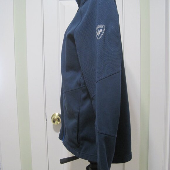 Rossignol Mens Soft Moss Classique Clim Jacket Large Navy Blue Snow Ski Thermal - Picture 2 of 8